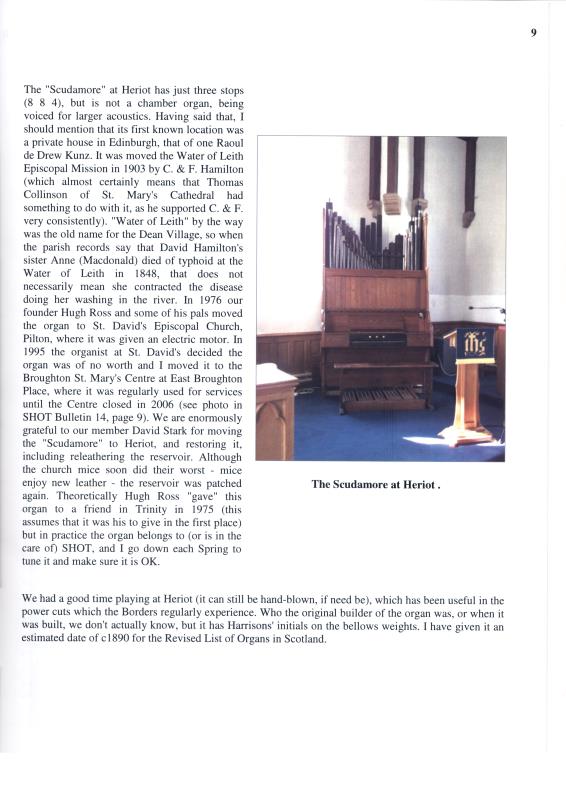 SHOT Bulletin , magazine of the Scottish Federation of organists - April 2017