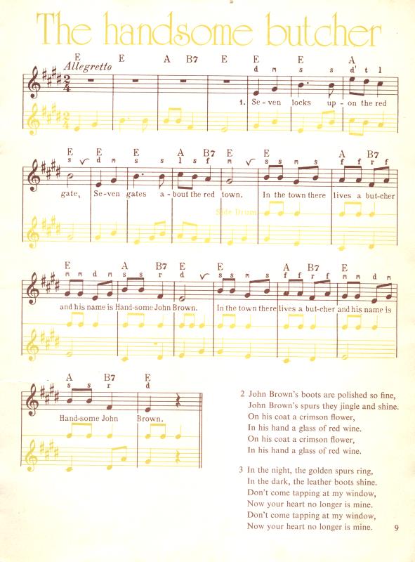Music book “Singing Together” BBC Radio, used at Stow Primary School, donated by Fiona Riddell - Autumn 1974